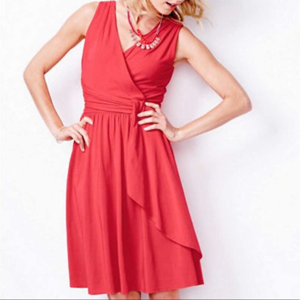 Garnet Hill Pink Siren Knit Dress (M)